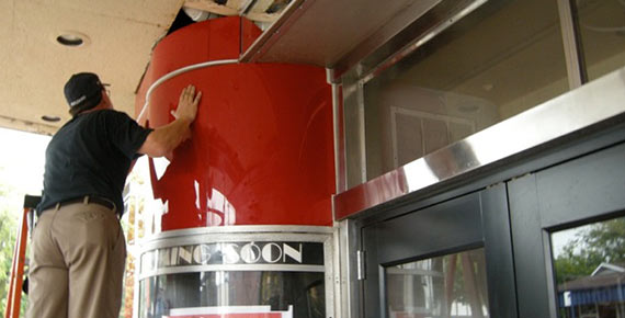 Man Working with a Vitrolite